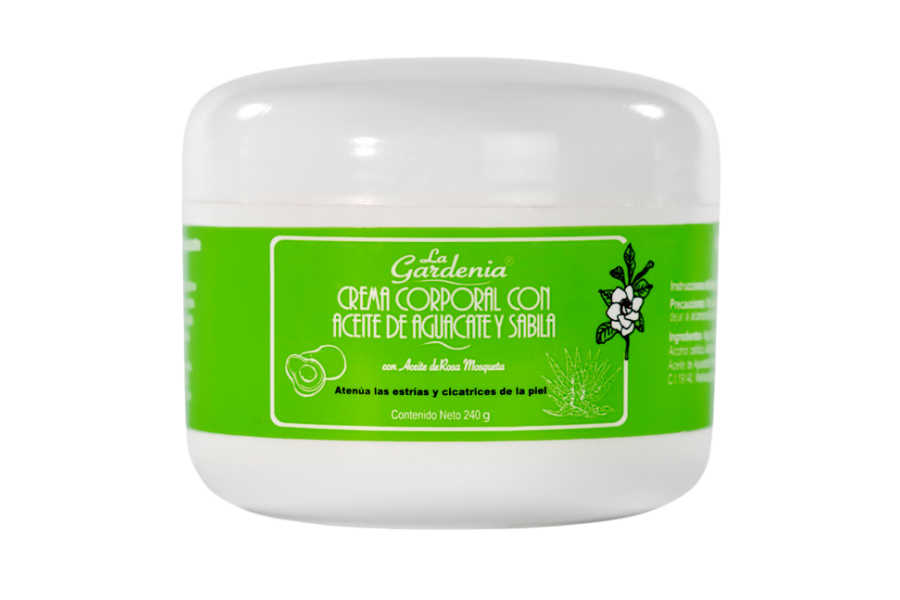 crema corporal de aguacate y sabila